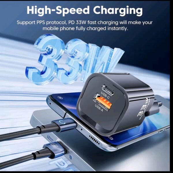 Toocki 33W GaN USB Type C adaptor Quick Charge 3.0 PD 3.0 For iPhone Samsung super fast charging