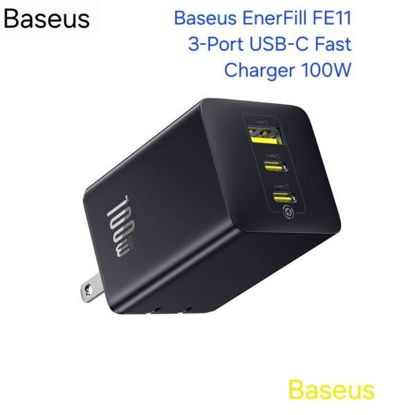 Baseus EnerFill FE11 3-Port USB-C Fast Charger 100W